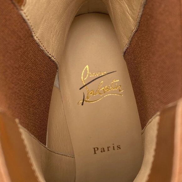 Christian Louboutin Leather 70 Chelsea Booties size 39.5 - Picture 12 of 15